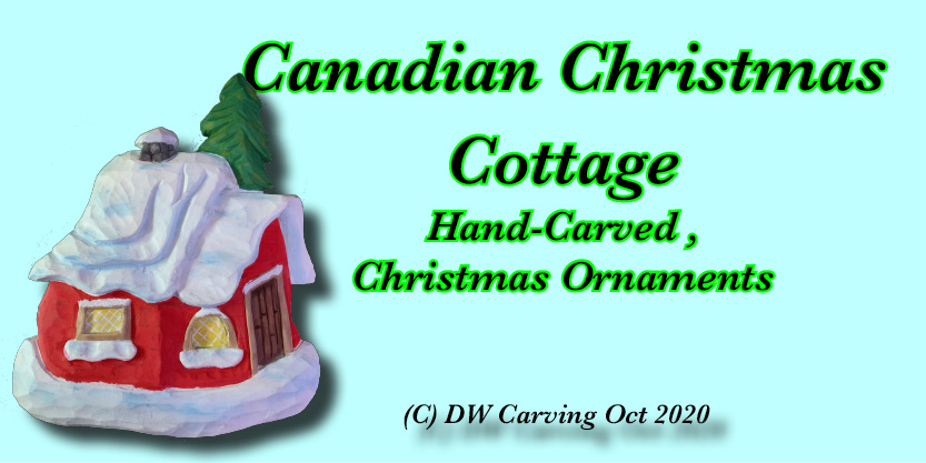 Carved Christmas cottage 